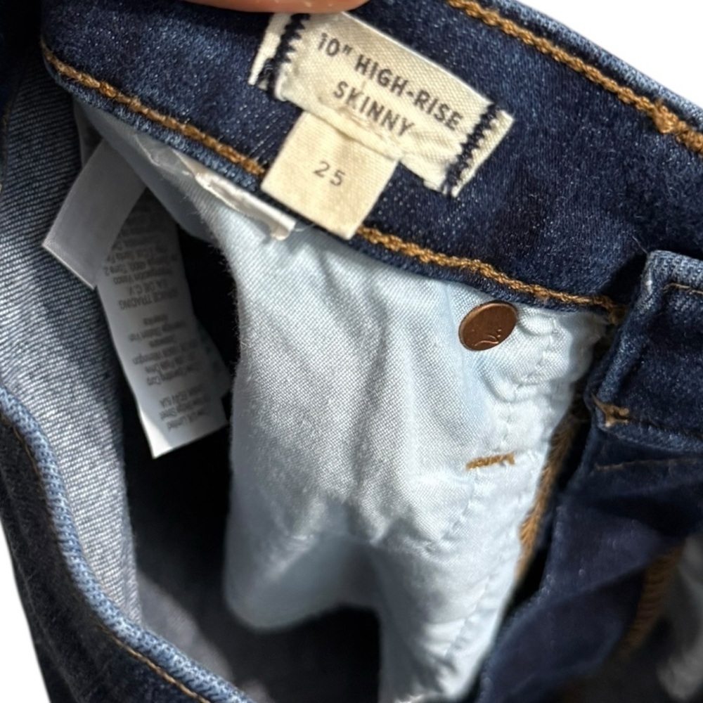 MADEWELL 10” High Rise Skinny Cotton Denim Jeans - Picture 7 of 8